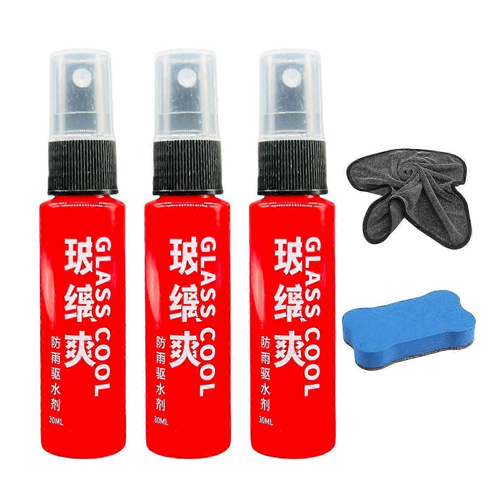 Powerful Car Windshield Cleaner Oil Film Remover Fast-Acting Streak-Free Auto Glass Cleaner Auto Interior Exterior Glass Wiper Cleaning Kit