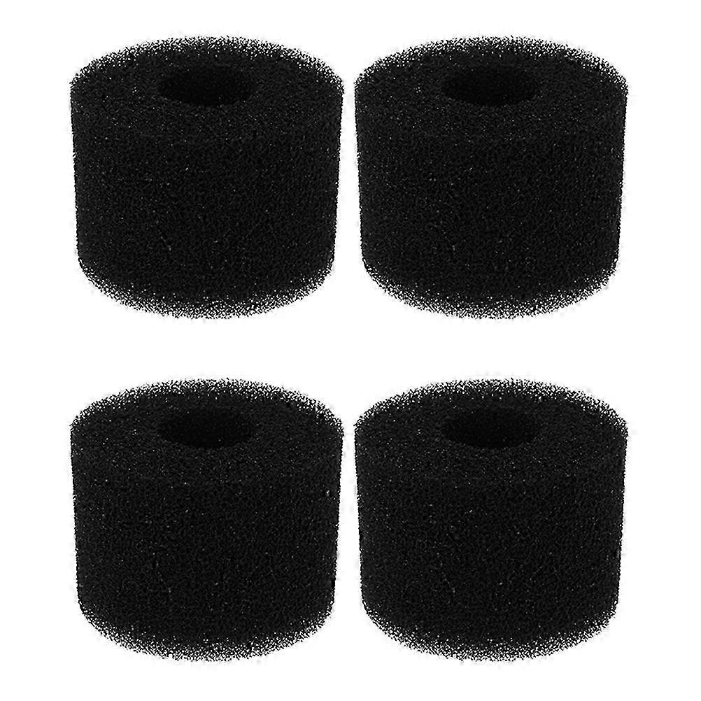 4pcs Black Pool Filter Sponge 10.5X7.5CM for Sewage Multifunctional