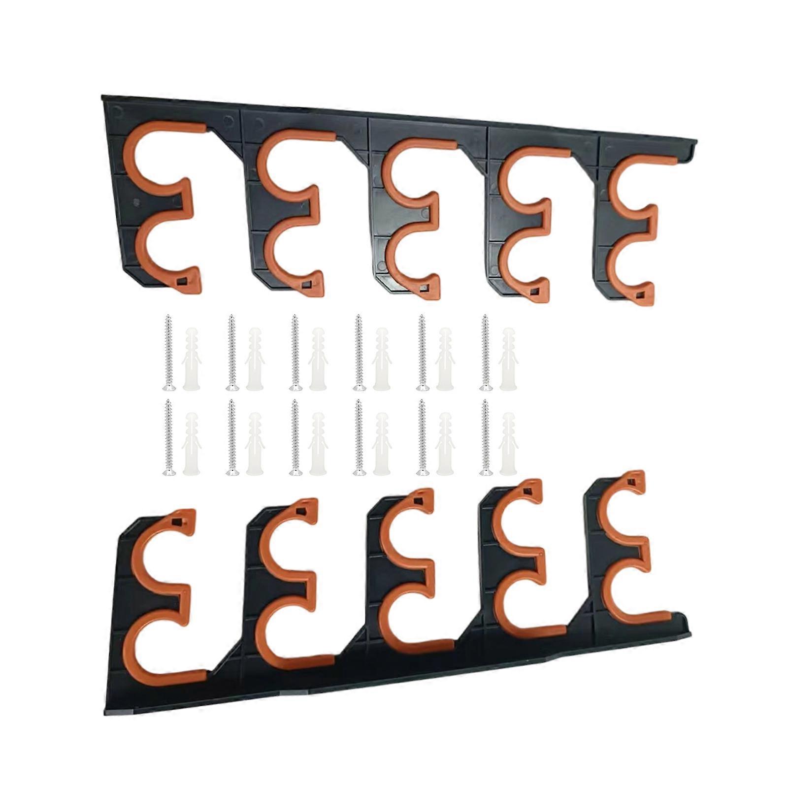 Καλάμι ψαρέματος Κρεμάστρα Rack Holder Χωράει έως και 10 καλάμια ψαρέματος Βάση οροφής τοίχου για γκαράζ Διοργανωτές Display Stand