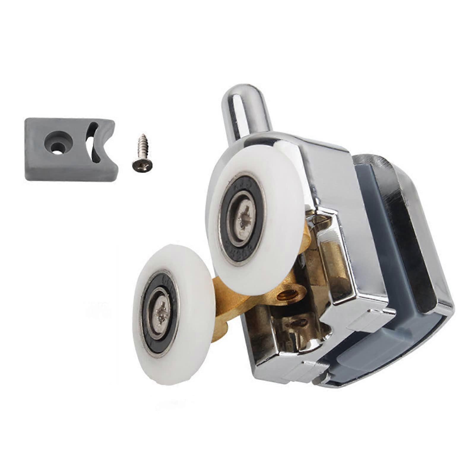 Replacement rollers for sliding doors, adjustable, for shower doors, nylon, top and bottom