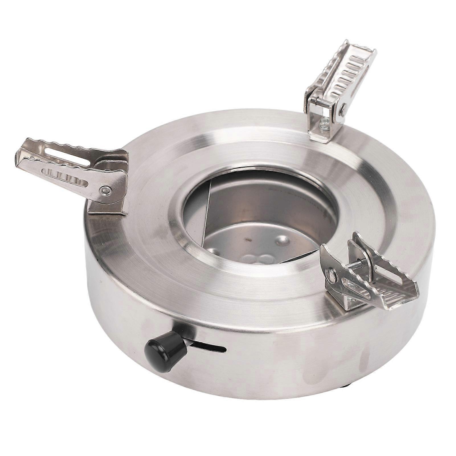 Alcohol Stove Windproof Portable Adjustable Stand Compact Solid Alcohol Stove for Camping Dormitory Hotel 