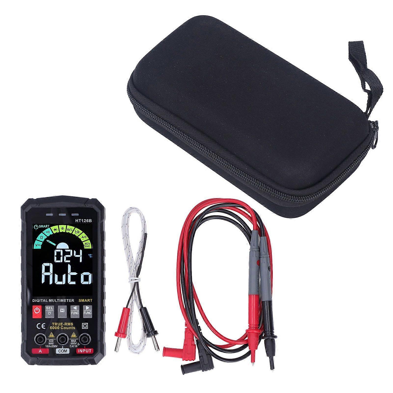 High quality  HT126B Color Screen Digital Display Multimeter High Precision Mini