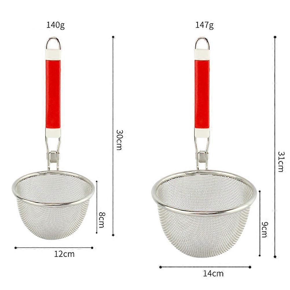 Ergonomic Strainer with Fine Mesh for Convenient Kitchen Skimming