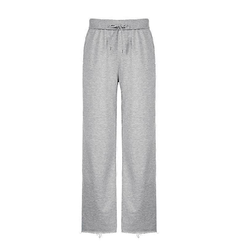 Solid Loose Drawstring Sweatpants Women Casual Basic Low Waist Straight Leg Pants Spring Lady Simple Jogging Trousers