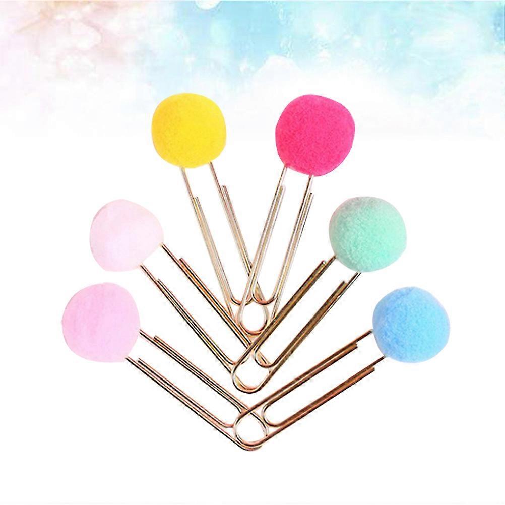 Colored Paper Clips 30Pcs Assorted Color Construction for Fastening Paper