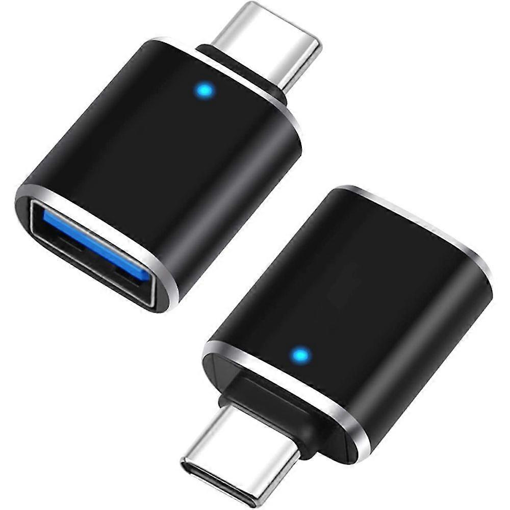 USB C auf USB A Adapter - 3.0 OTG, Fast Sync, Kompatibel mit Google Pixel, 2 Stück, Aluminiumgehäuse