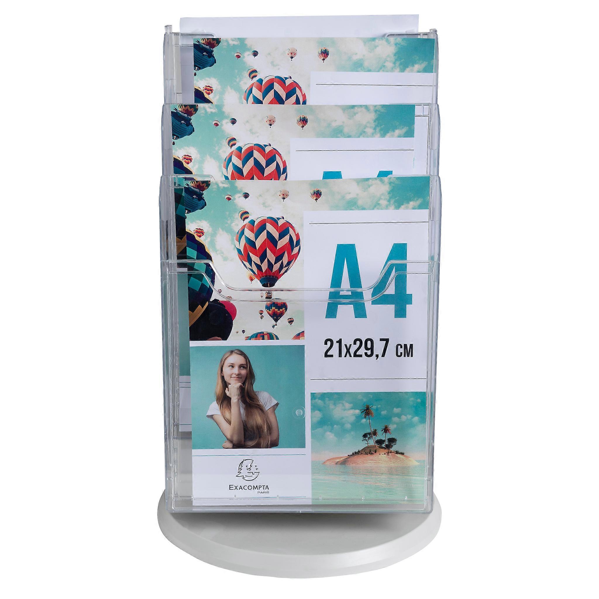 Exacompta 60558D DESK-TOWER A4 clear/light grey - Crystal