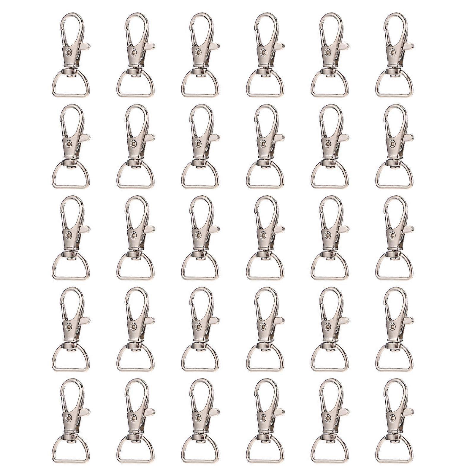 30PCS Zinc Alloy Clasp Clips Swivel Hooks for Keychains Dog Leashes DIY Crafts Durable Easy Installation