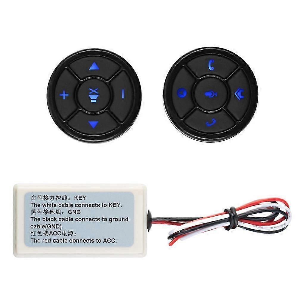 Universal Remote Control Buttons 10 Keys Wireless Car Steering Wheel Controller [jkw]