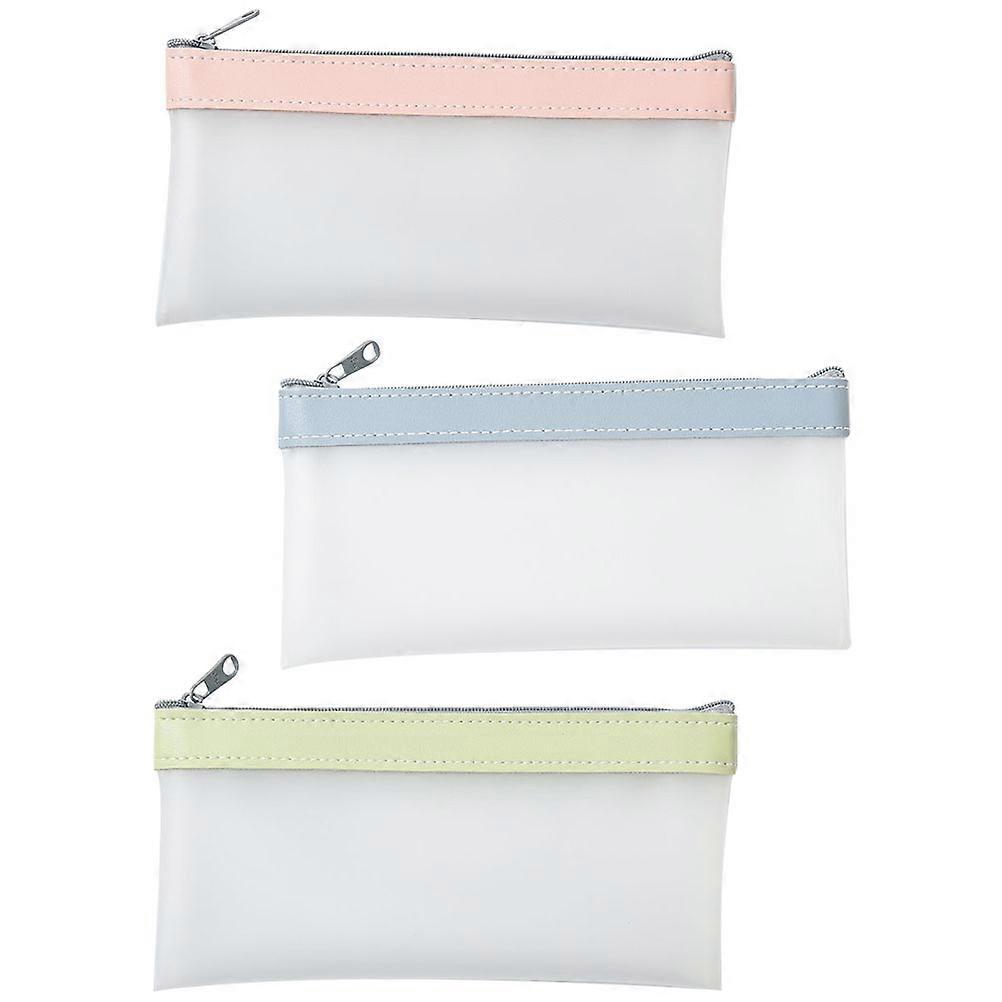 Office Stationery Storage Bag TPU Chic 18.50X10.00X1.00CM Multi-Function 3Pcs