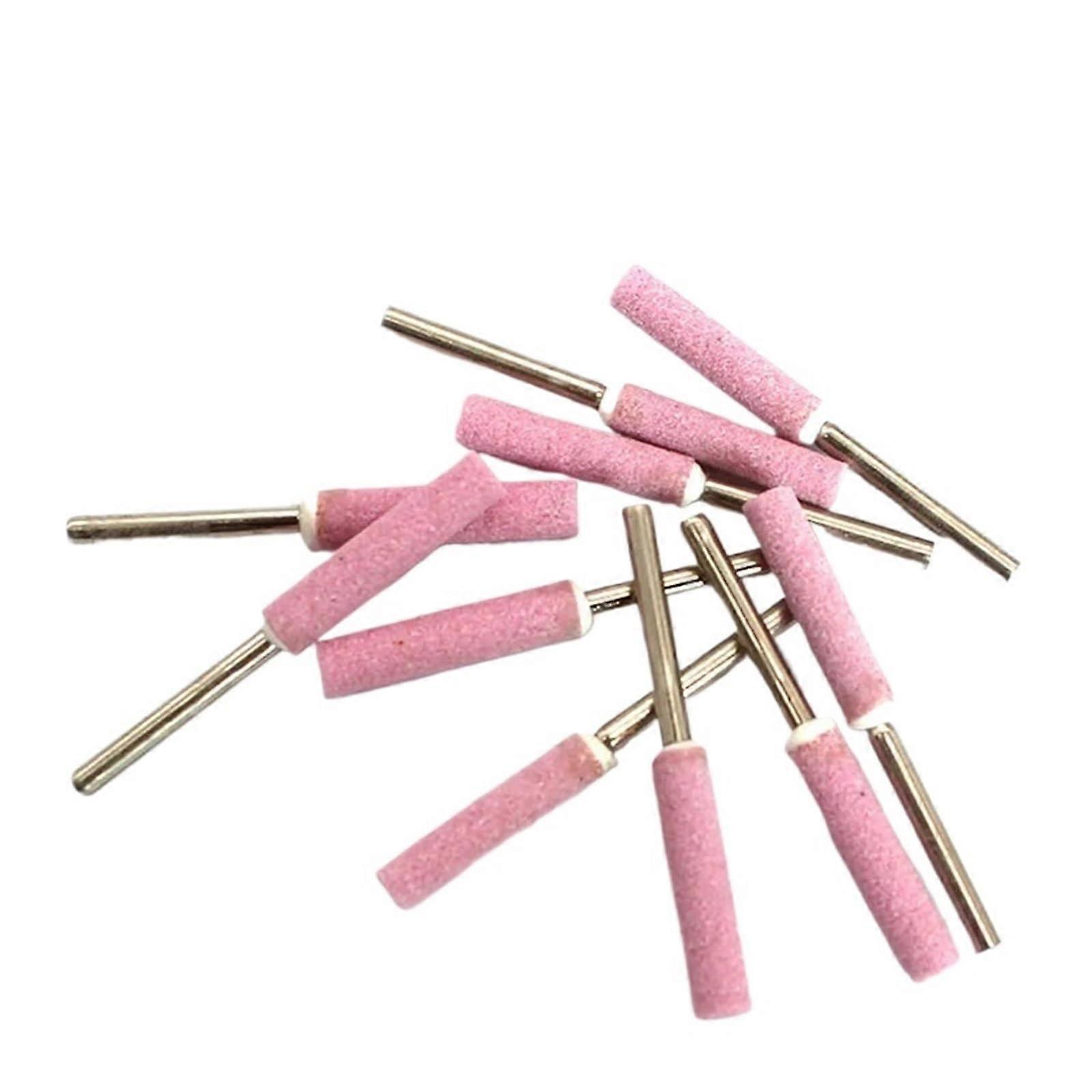 Grinding Head 10 Pieces Burr Grinding Set 4 mm 4.8 mm 5.5 mm Ceramic Chainsaw Sharpener Stone File Tools