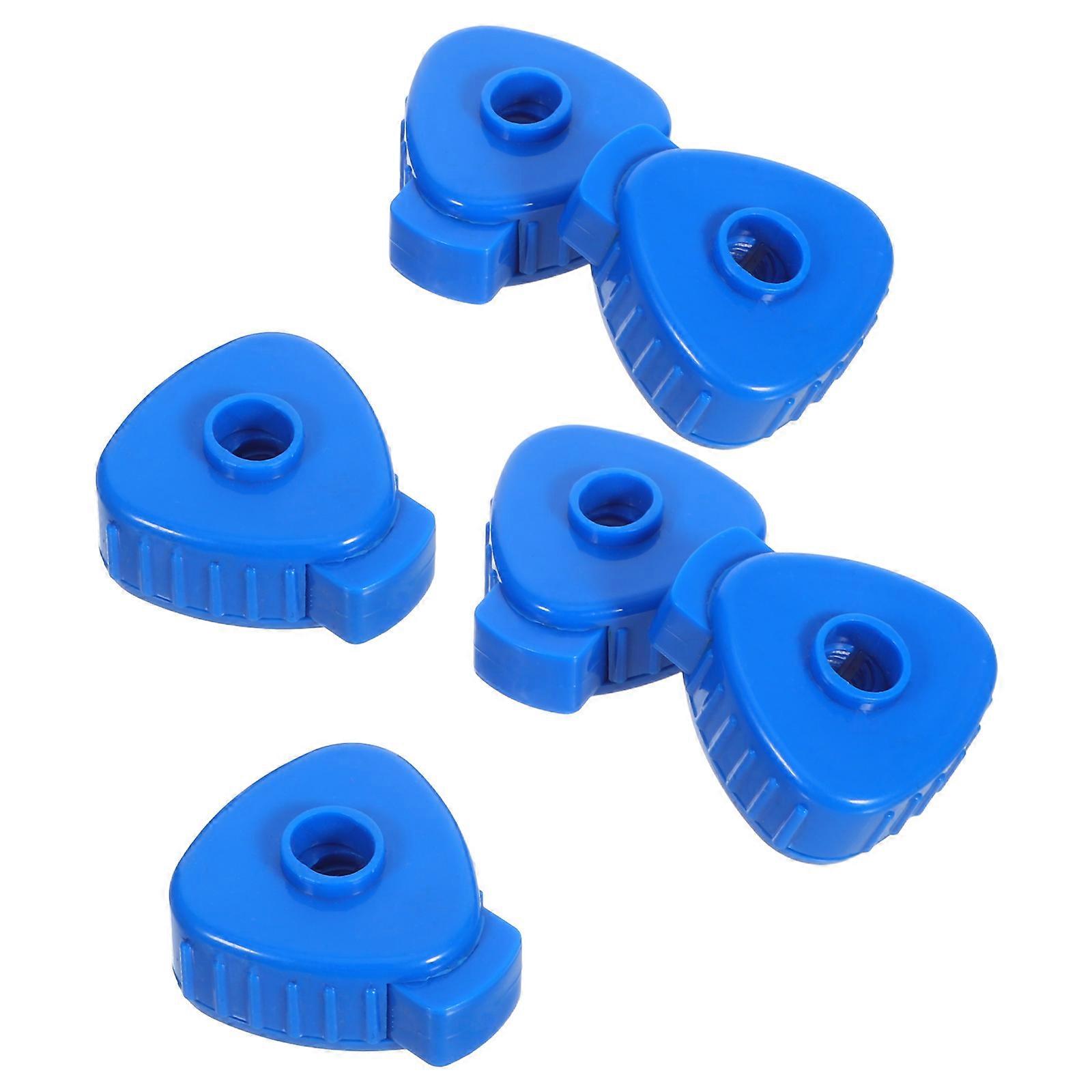 6pcs Quick Release Cymbal Nuts, Durable Plastic, Lightweight for Jazz Drum Kits, Compatible with Percussion Accessories for Mobile Musicians