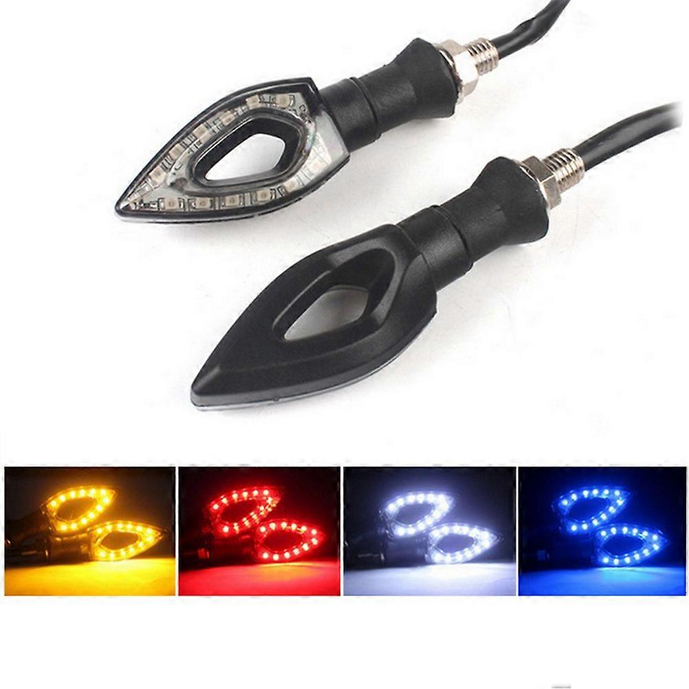 Turn Signal Motorcycle Indicators Black Red Color Heat Dissipation Technology 10.3*3cm Size 2Set