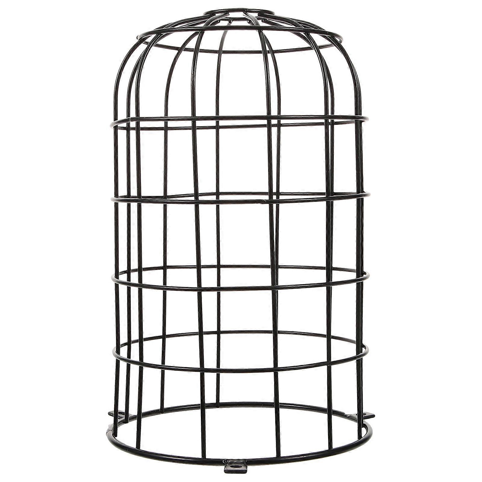 Round Metal Cage Lampshade Pendant Lamp Cover Rust Resistance Factory Use 25.50X17.50X17.50CM Explosion-Proof 1Pcs