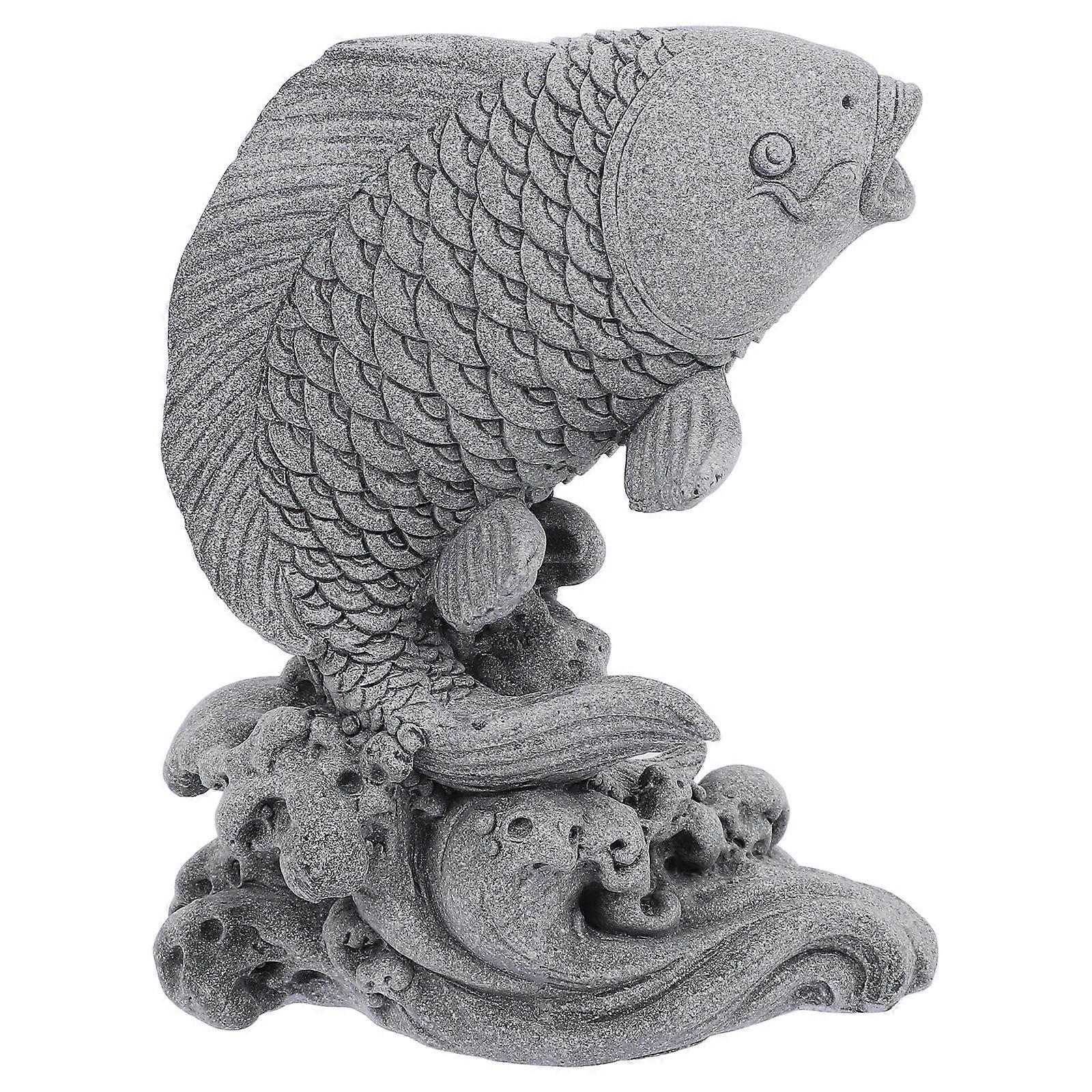 Outdoor Fish Sculpture for Garden & Home Decoration – , Fading Resistant Garden Ornament for Fish Tanks, Courtyards and Garden Spaces