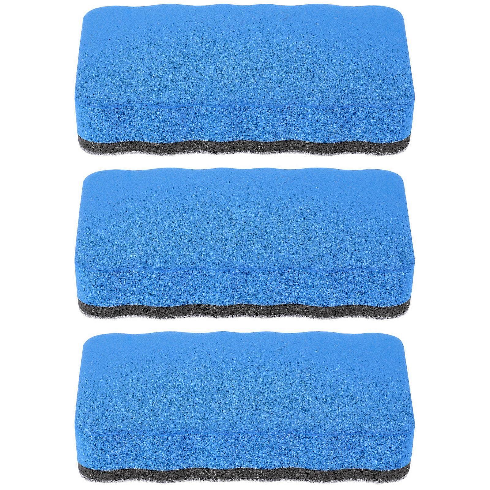 3pcs Reusable EVA Whiteboard Erasers for Dry Wipe Cleaners – Suitable for All Whiteboards and Chalkboards – Office & Classroom Use