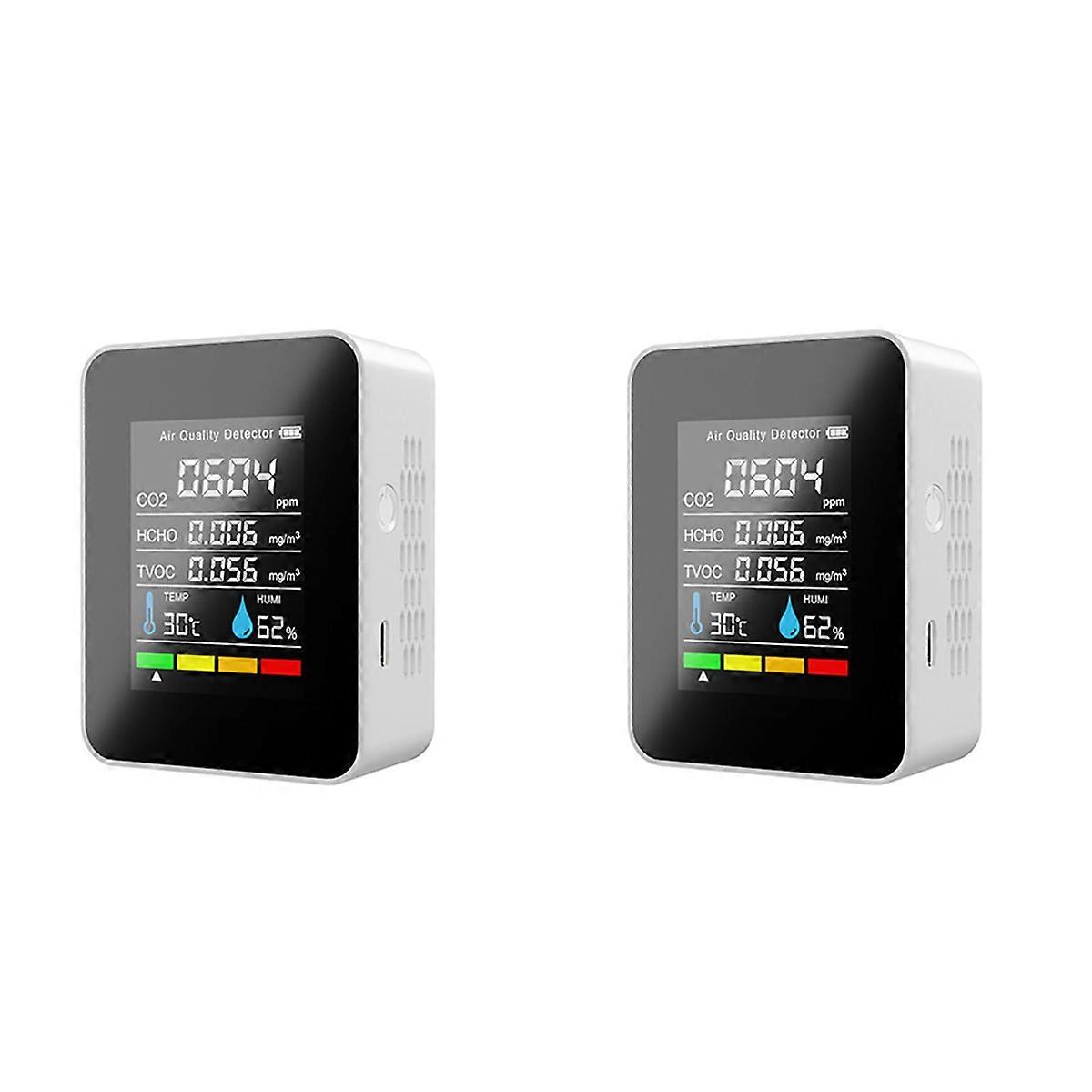 5 In1 CO2 Meter Digital Temperature Humidity Tester Carbon Dioxide-B