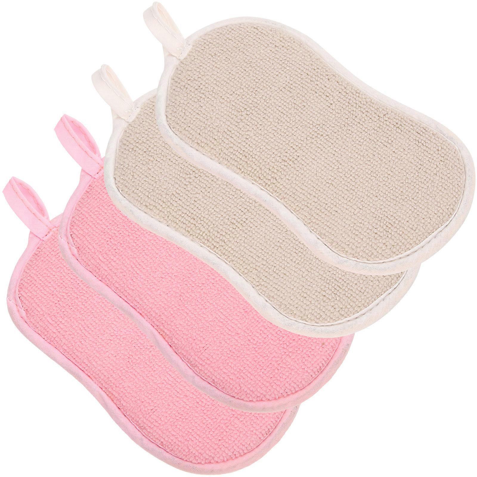 Scrub Pads For Dishes Dual Side Scrub Sponge Pad For Household Users Textured Metal Mesh Pot Cleaning 4Set