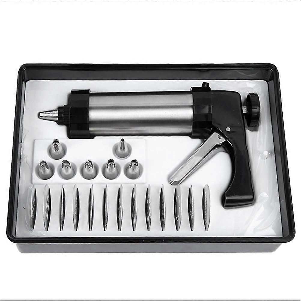 Cookie Press Kit Biscuit Maker Non-slip Base Cupcake Decorating 21Pcs