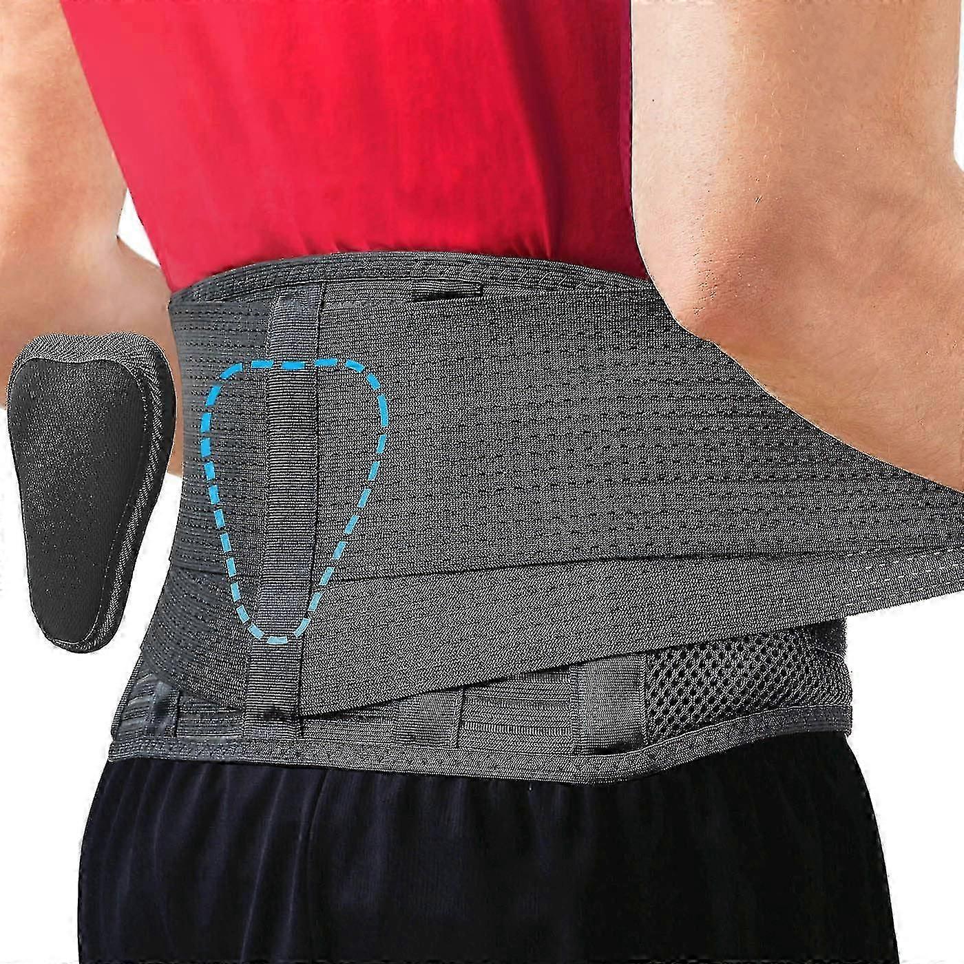 Back Support Belt - Get Instant Relief From Back Pain, Herniated Disc, Sciatica, Scoliosis And More! Air Mesh Design With Lumbar Pad - Adjustable Supp