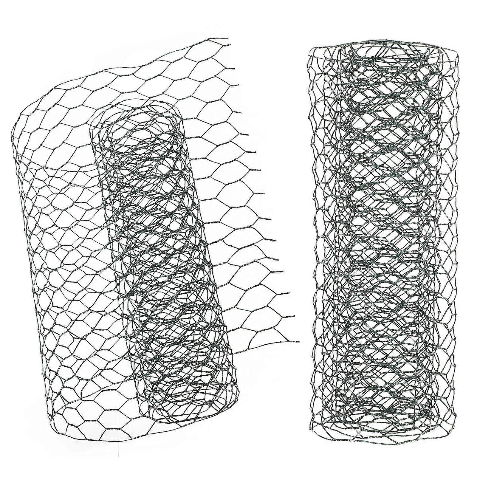 Chicken Wire Netting Floral Wire Netting Garden Use Handicraft Projects Galvanized Iron Material 12x48 Inch Modern Farmhouse Style 1 Roll