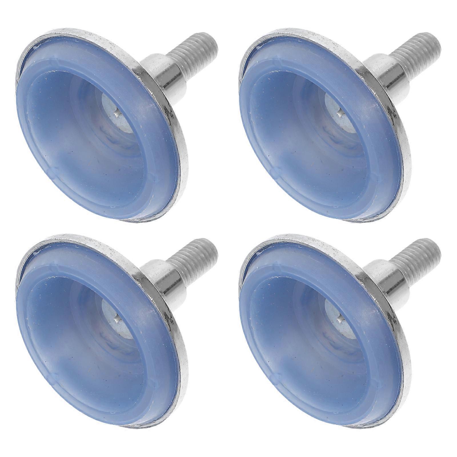 Stability Table Legs Furniture Feet For Offices Silver 4pcs Round Prevent Wobbling Leveling