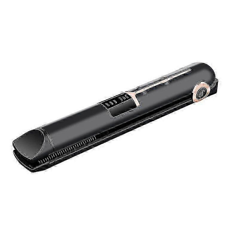 Mini Cordless Hair Straightener with Ceramic Plate, Digital Display, Adjustable