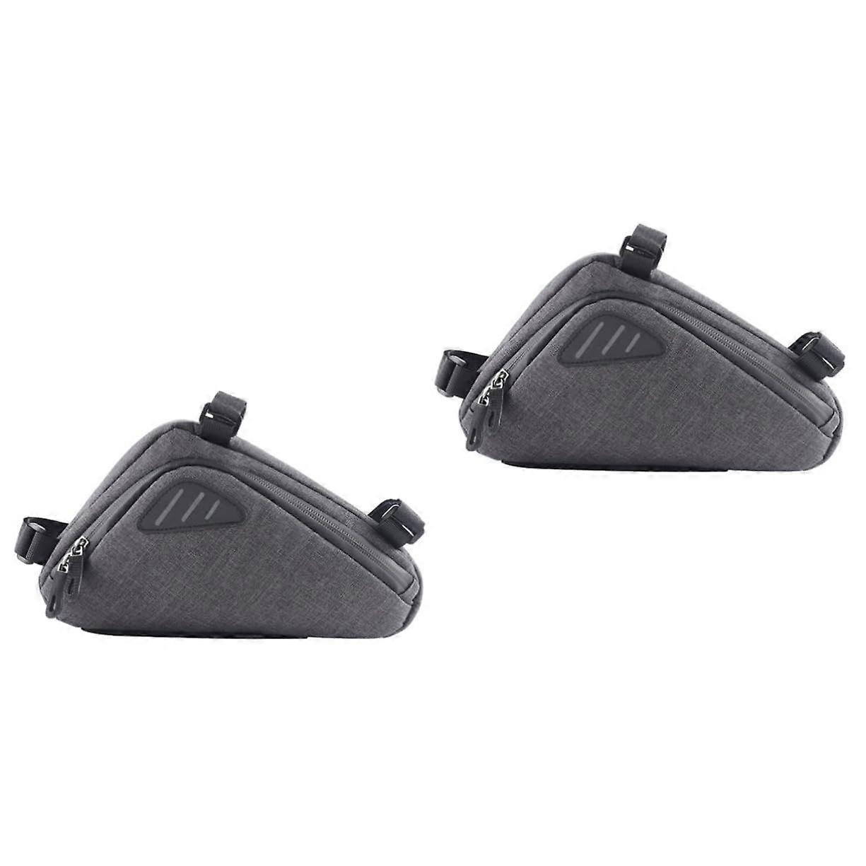 front bicycle bag saddlebag frame handlebar cover case nylon black