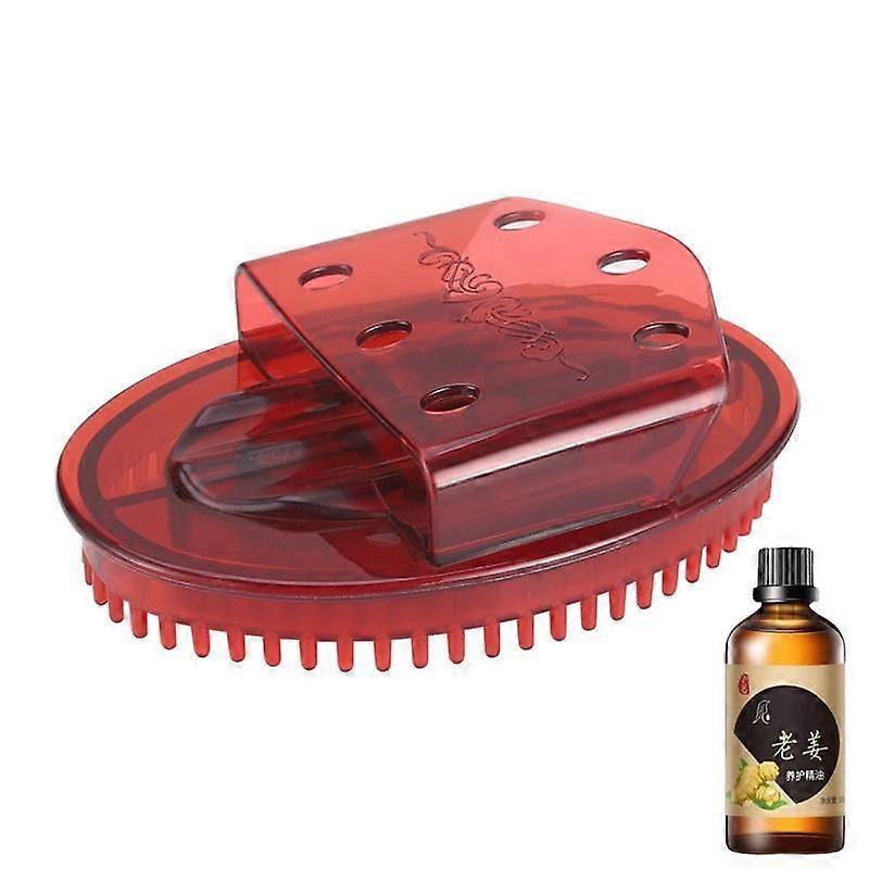 Hand-Held Meridian Brush Massage Veins Stovepipe Slimming Enhance Immunity Rivet Body Relaxing Anti Fatigue Massager and Oil