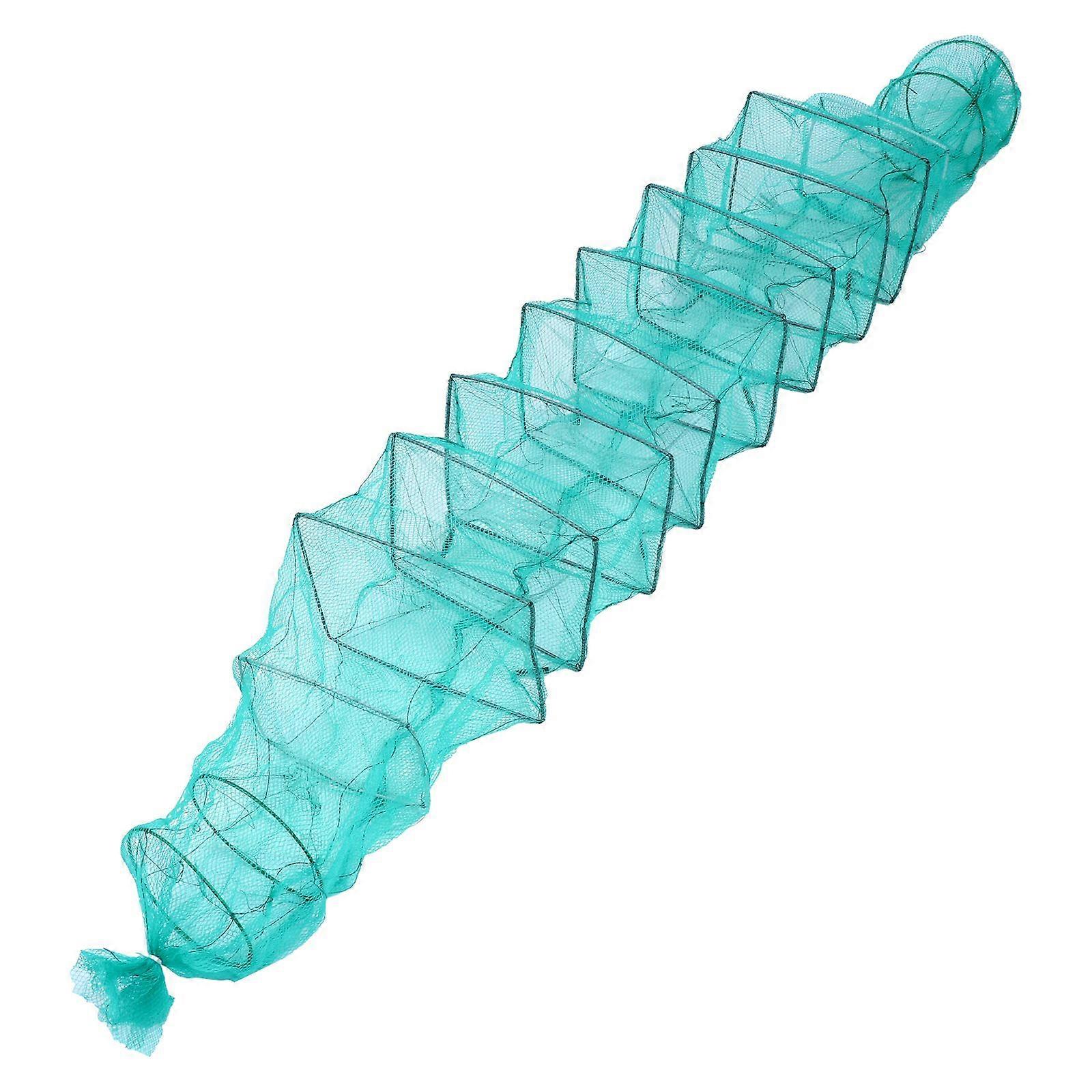 1Pc piège à appâts de pêche Piège à crabe Piège à vairons Filet de pêche pliable portable