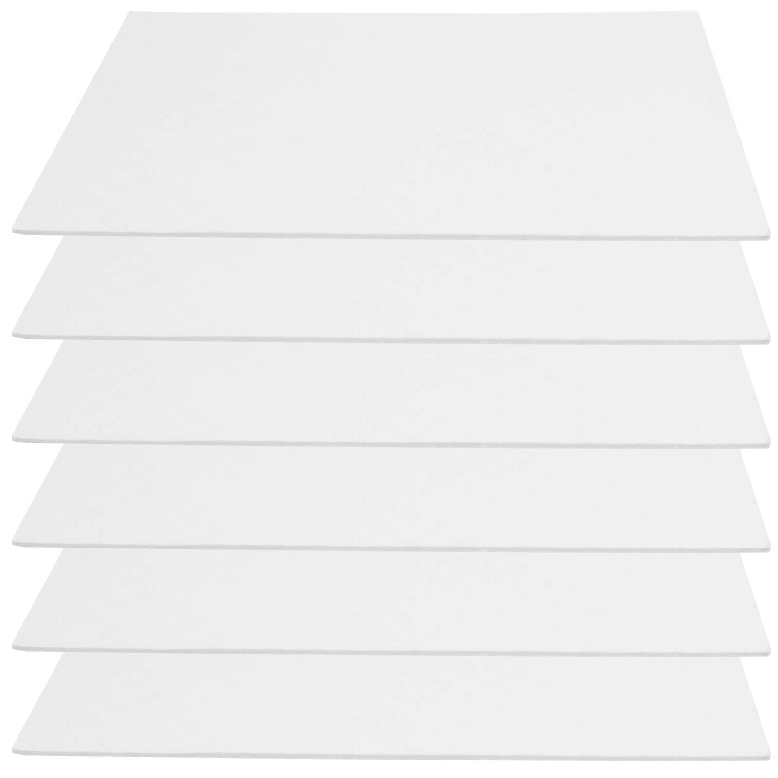 Blotter Paper For Pressing Absorbent Reusable Press Board 20X15cm White Art Classes 6Pack