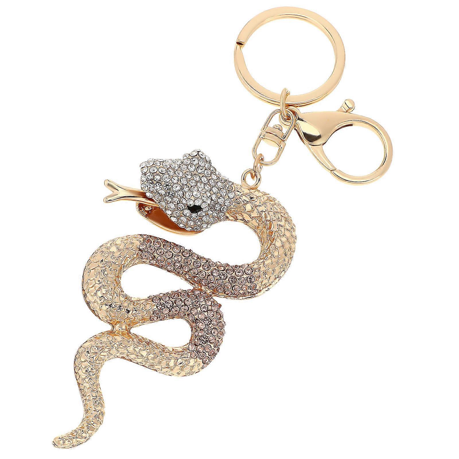 Snake Lucky Pendant Keychain Multi Color Chinese New Year Style 15.60X5.70X2.00CM 1 Set