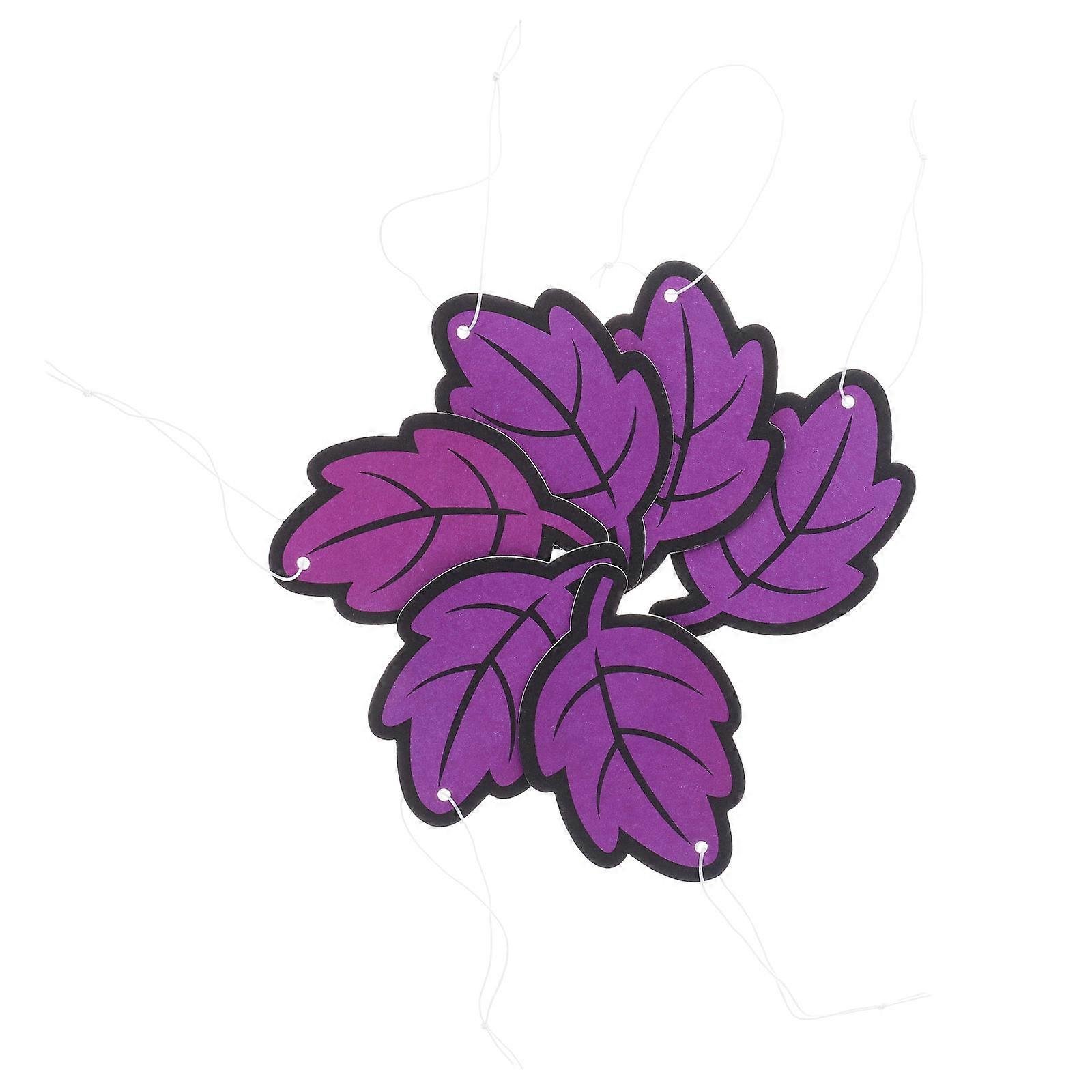 Paper Leaf Shape Air Freshener 6Pcs Blue Freshener with Leafy Aesthetics