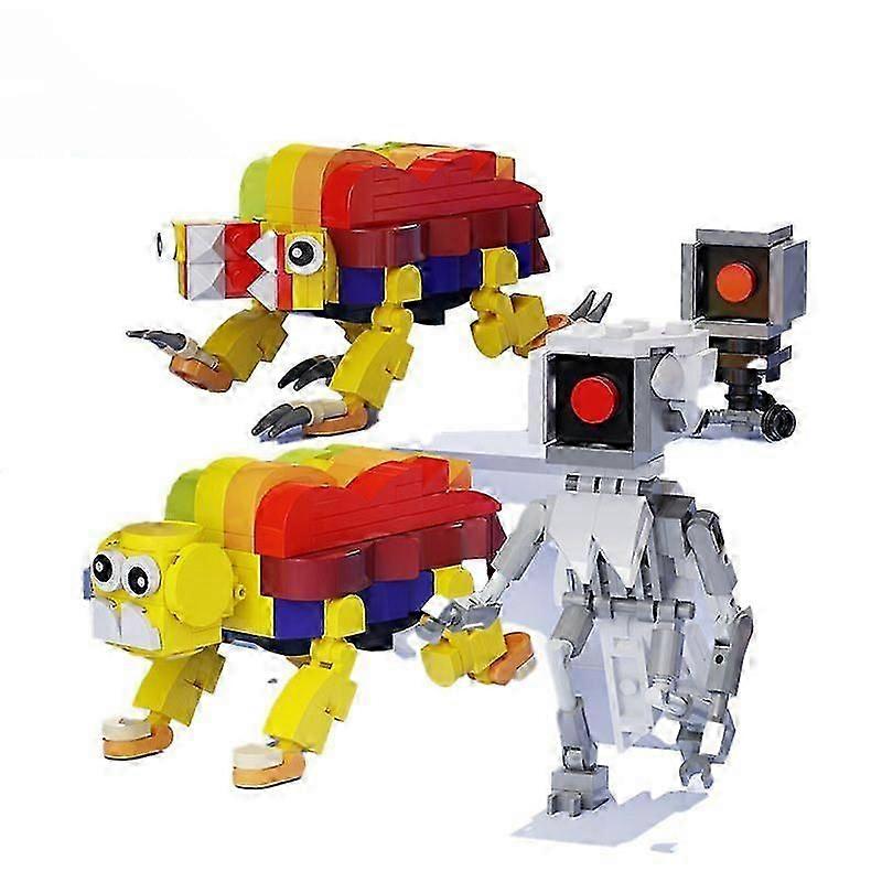 Poppy Playtime Yarnaby Action Toys Figures Building Blocks 10cm Smiling Critters Building Blocks Toys 2Pcs