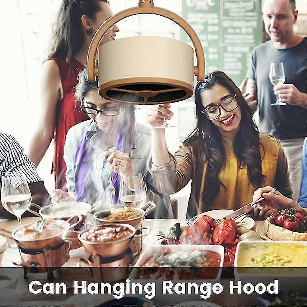 Mini Portable Extractor Hood with Strong Suction,Desktop Range Hood Small Kitchen Exhaust Fan Detachable Easy to Clean,USB Cooker Hood for Home Kitche