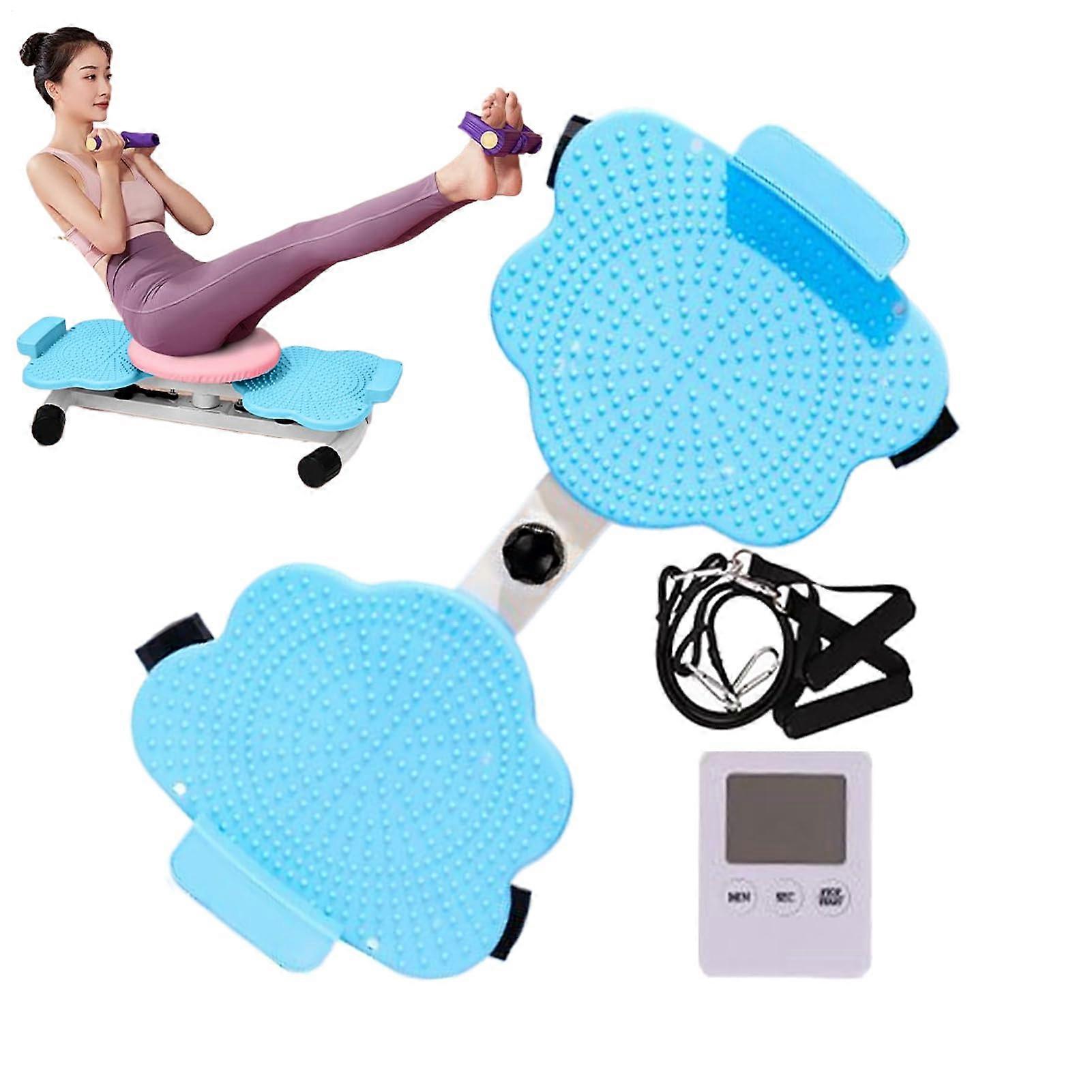 Abdominal Torsion Board - Portable Intelligent Fitness Device for Home Gym and Office Training, Quiet Design, Blue