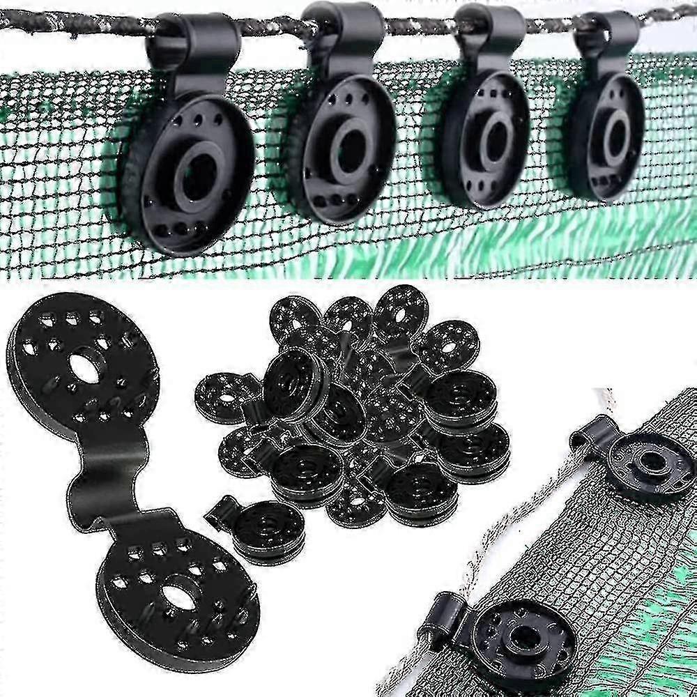 Heavy Duty Shade Cloth Clips, 100pcs Plastic Locking Fasteners, Durable Shade Fabric Fixing Clips