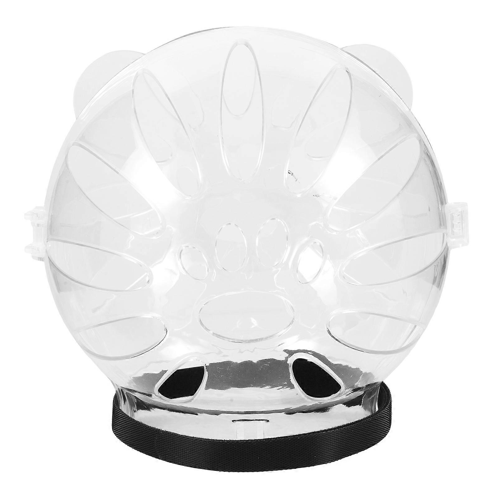 Breathable Cat with Clear Protective Hood – Comfortable Design for Grooming, Prevents Biting and Licking,