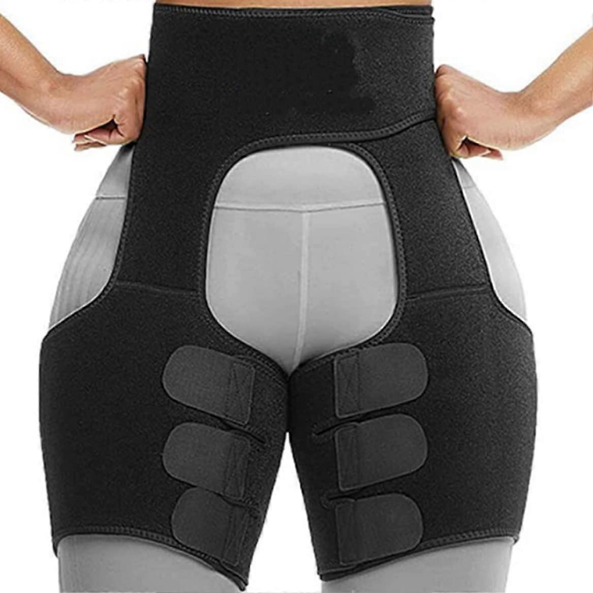 Hben Compression 3 in 1 Hip Clip Thigh Sleeve Sciatica Support for Men Women XL