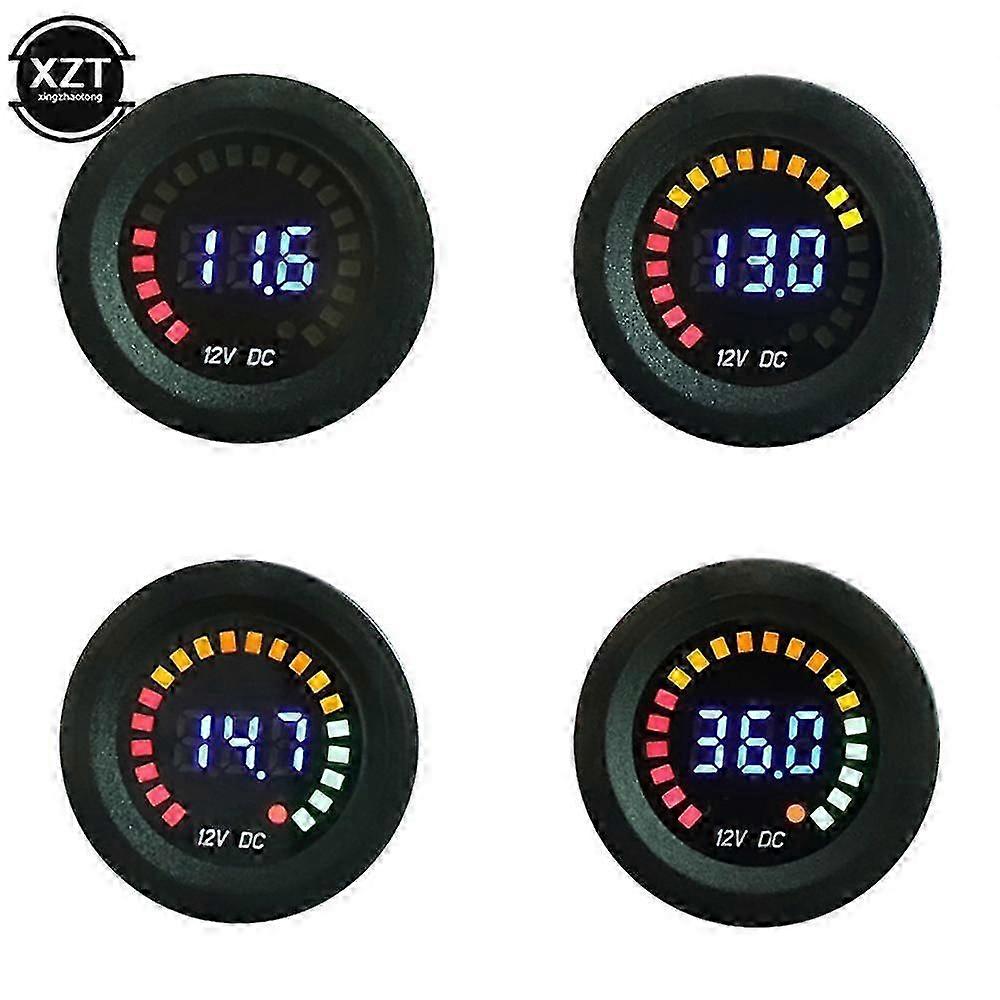 Universal Dc 12v Car Motorcycle Boat Led Digital Voltmeter Panel Volt Meter Monitor Gauge Display Car Accessories 2021 Newest