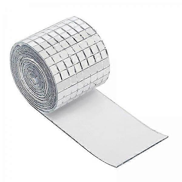 3x Self-Adhesive Mirror Mosaic Tiles, Square Glass Mosaic for Art Collages, 20mm Reflective Decorative Squares