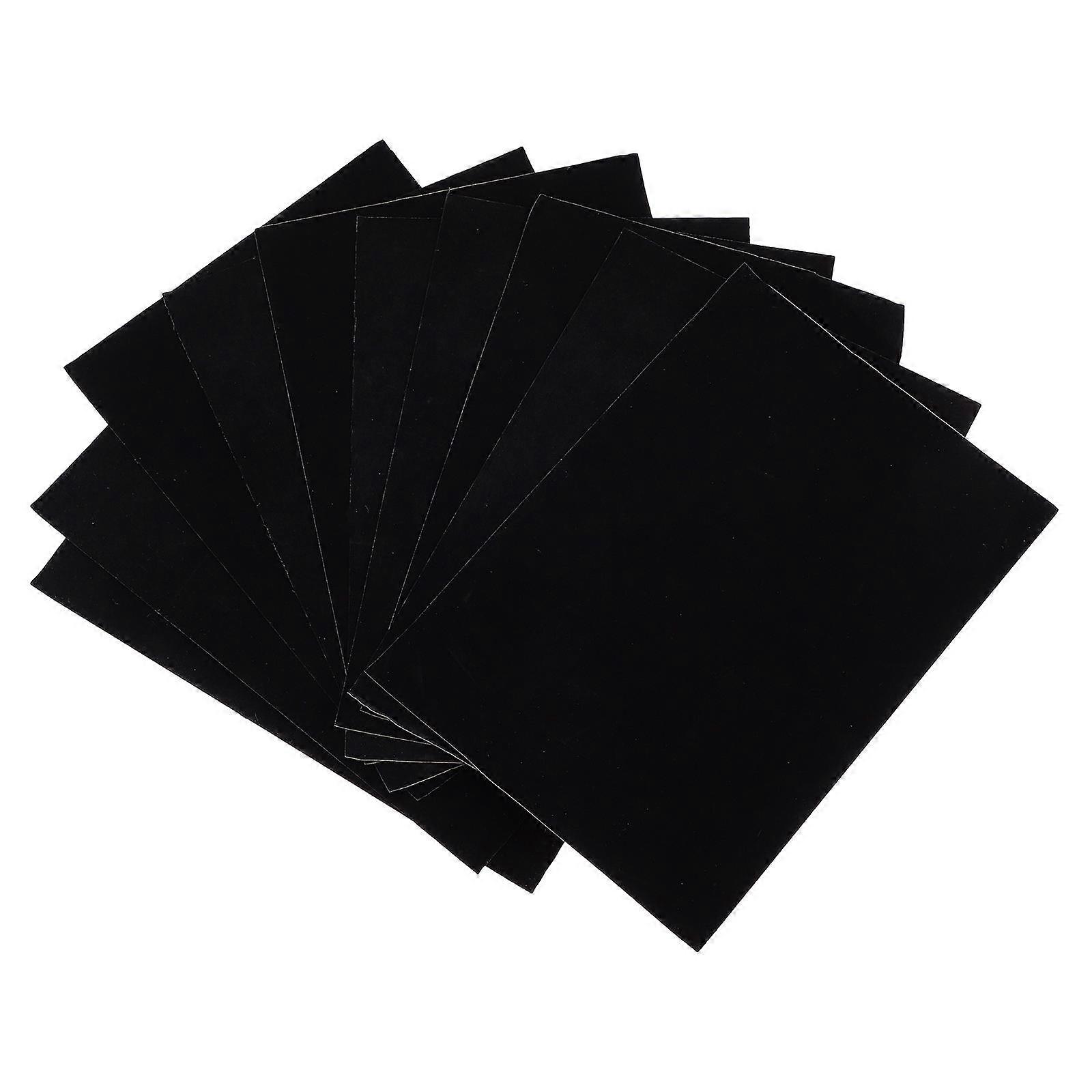 Black Self Adhesive Flocking Cloth for Decoration Convenient to Use and Cut into Different Shapes 10pcs