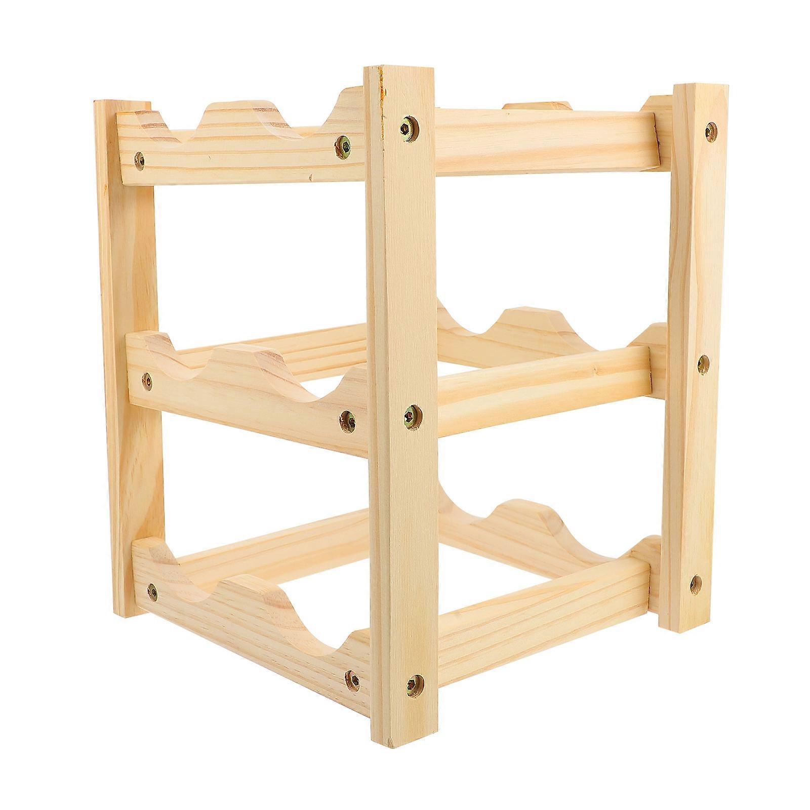 Countertop Rack Vintage Solid Wood Storage Rack For Kitchen Dining Room Storage 1Pcs