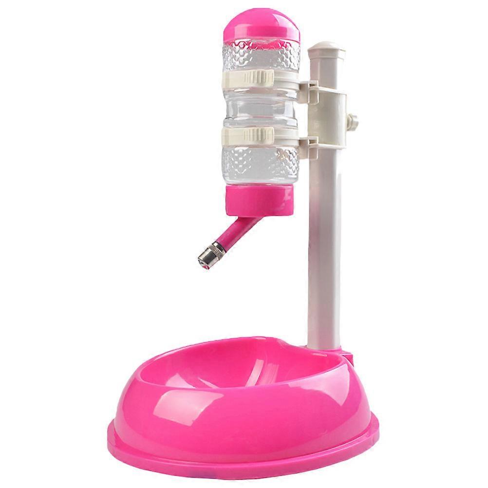 Rosy Automatic Pet Water Dispenser and Food Feeder with Visualized Bottle for Easy Cleaning and