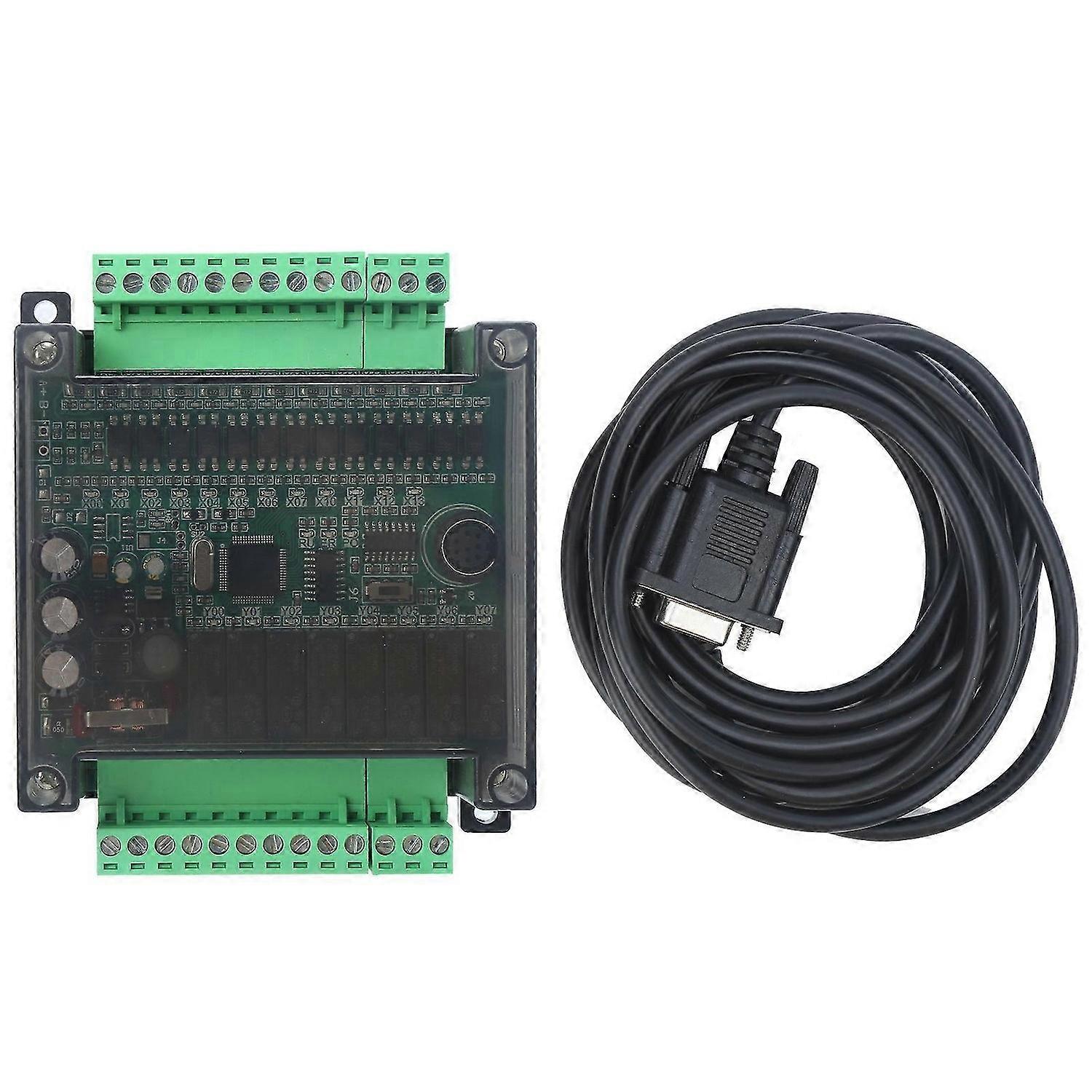 PLC Board Programmable Controller Industrial Control Module with DVP Cable 2N 1N 20MRWith Base With 485 Communication