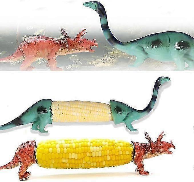 恐龙玉米棒架,恐龙玉米棒架,不锈钢烧烤插脚可重复使用且易于清洁,适合儿童和成人