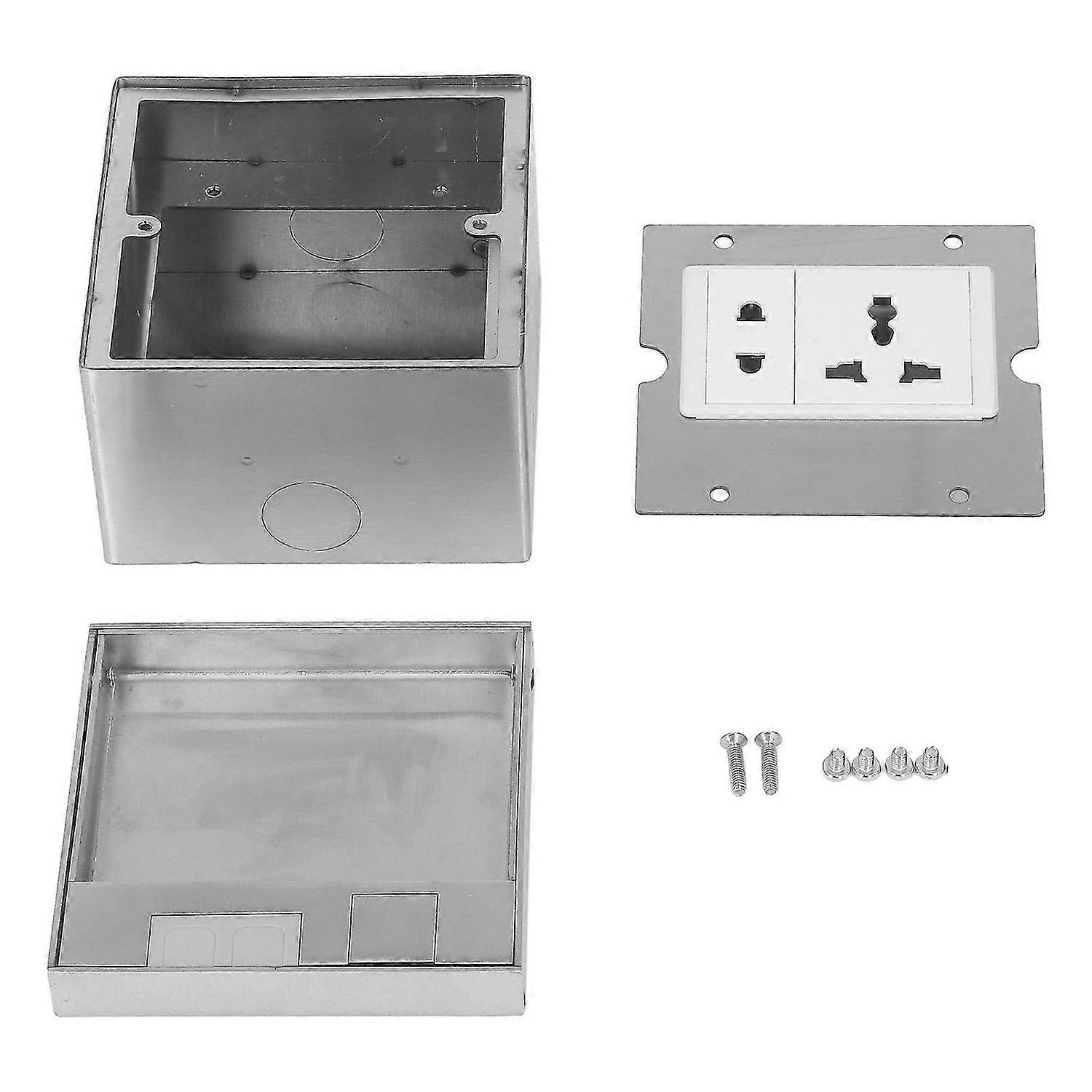 Embedded Floor Socket Multi Ports Concealed Panel Receptacle Universal Power Outlet AC250V
