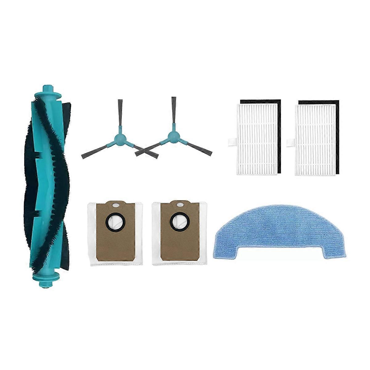 8PCS Main Brush Dust Bag Side Brush Mop Cloth HEPA Filter for MONSGA MS1 MAX Robot Vacuum Vacuum Cl