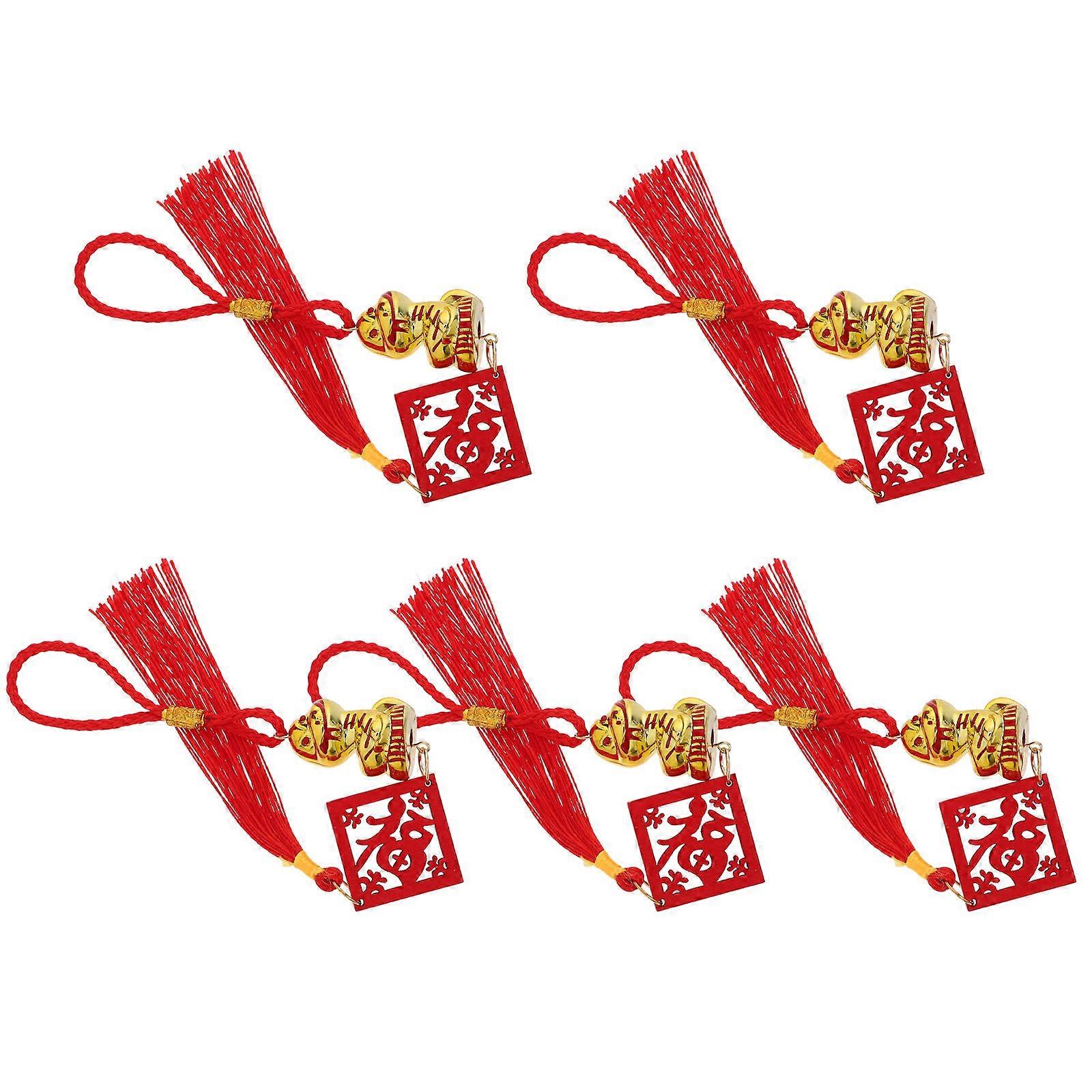 a polished and professional product description based on your input:

 

**5pcs Lunar Year Decor – Snake Year Pendant Charm for Rear View Mirror