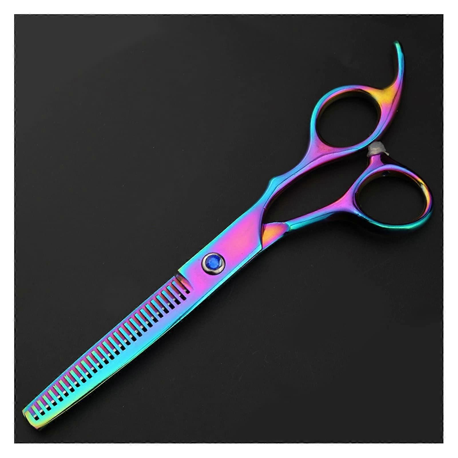 Colorful Hairdressing Scissors Set, 6.5 Inch Thinning, Cutting, Pony, Flat, and Dental Scissors for Professional Use